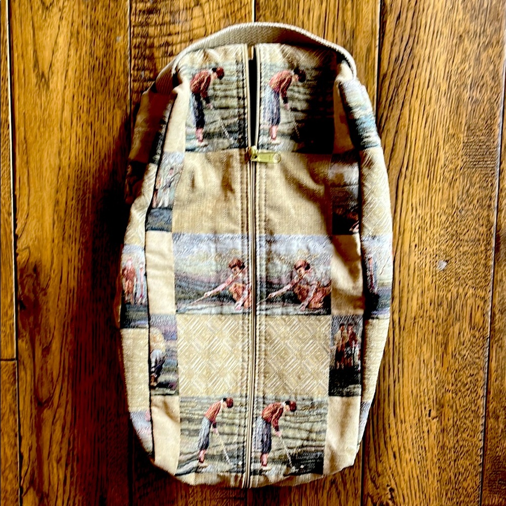 Tapestry shoe bag